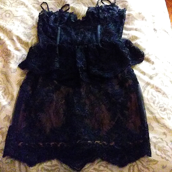 V.Chapman lace Corset peplum mini dress 4 NWT - Picture 2 of 6